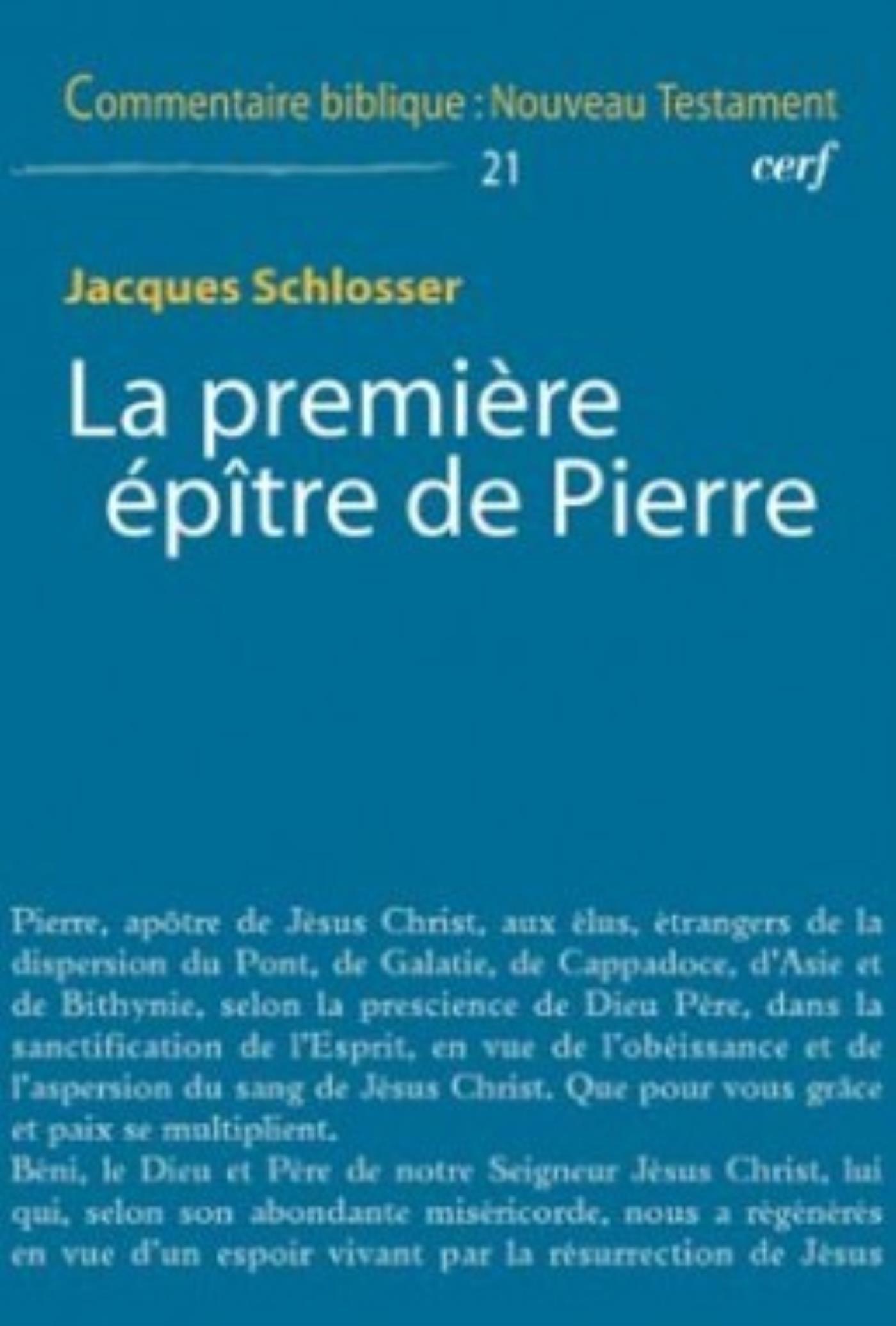 LA PREMIERE EPITRE DE PIERRE