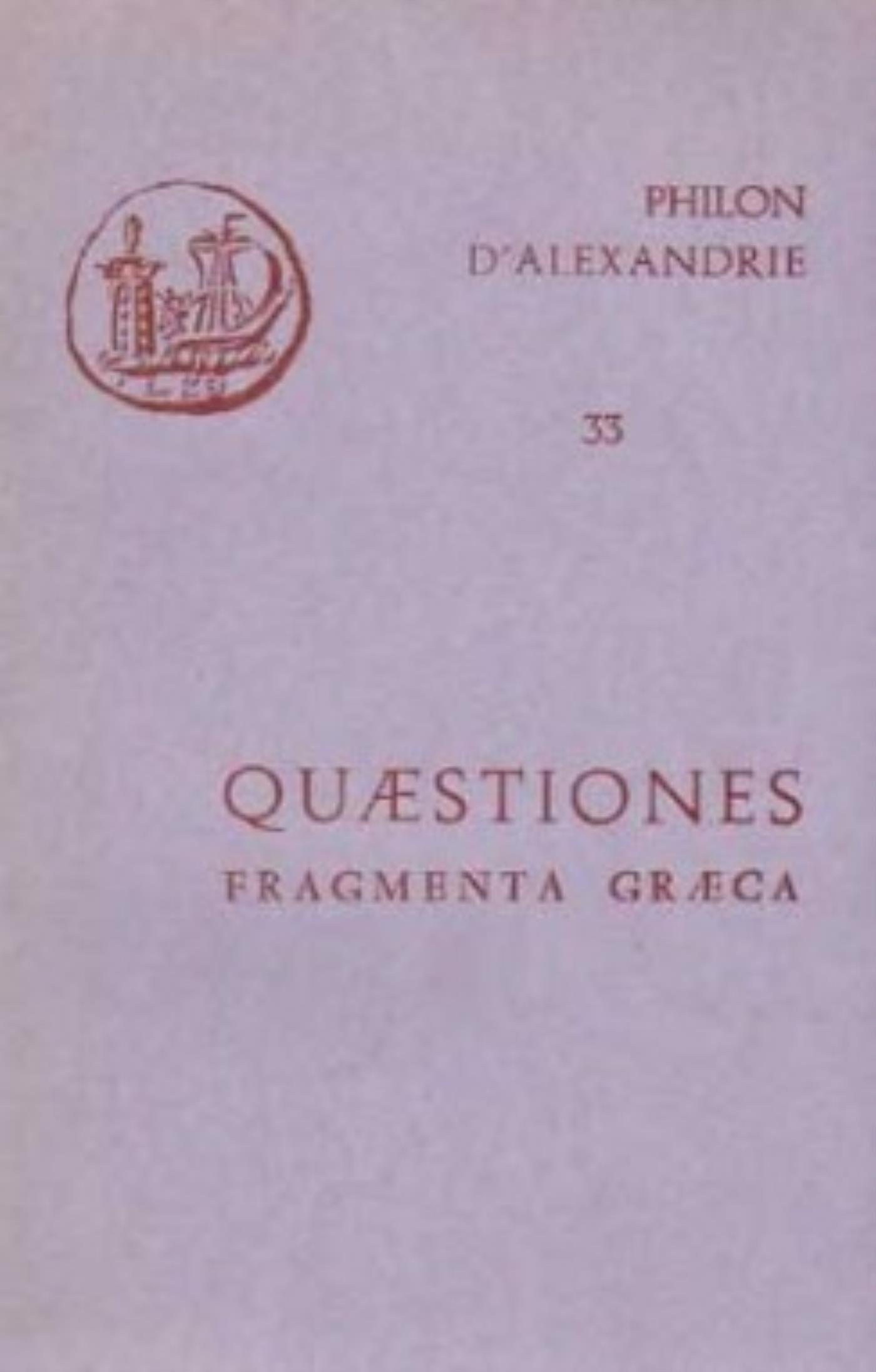QUAESTIONES IN GENESIM ET IN EXODUM