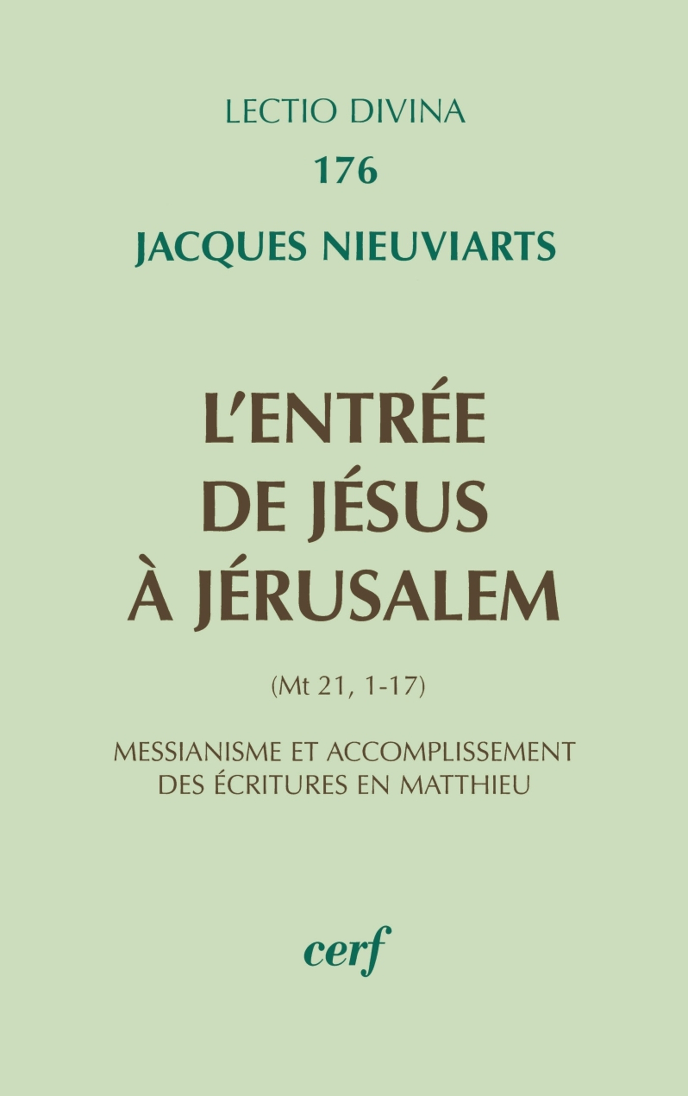 L'ENTREE DE JESUS A JERUSALEM