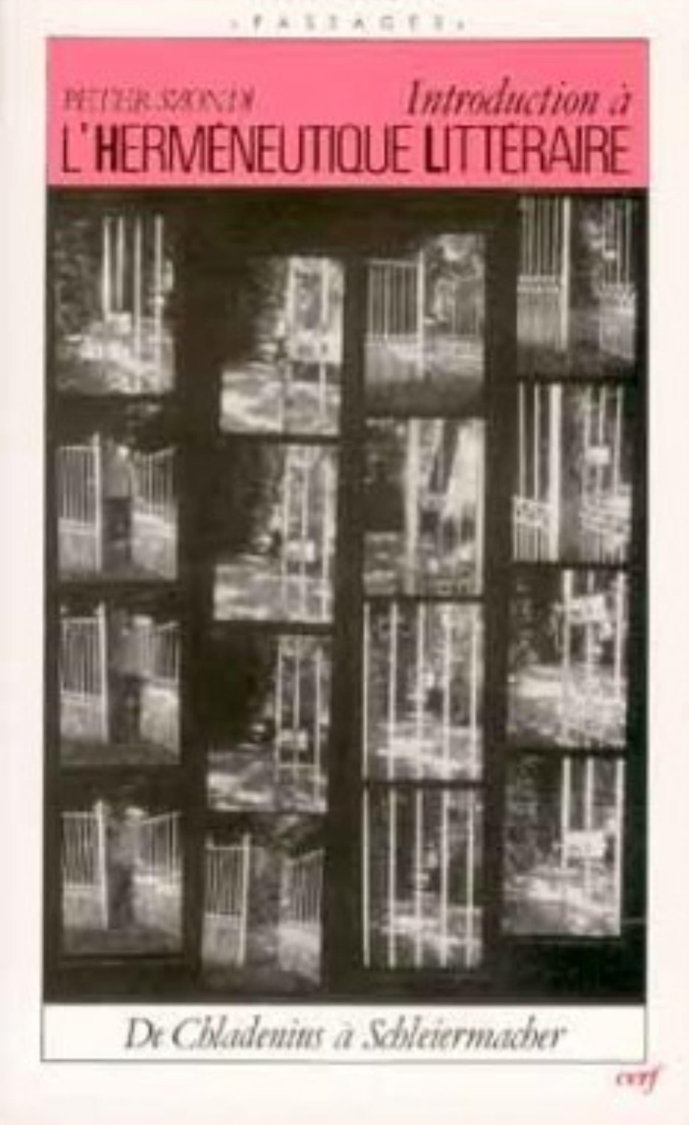 INTRODUCTION À L'HERMÉNEUTIQUE LITTÉRAIRE