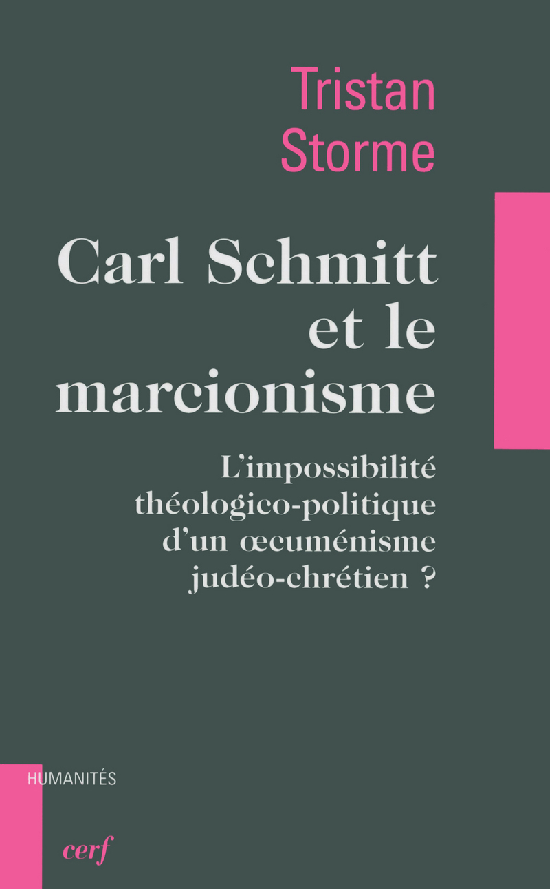 CARL SCHMITT ET LE MARCIONISME