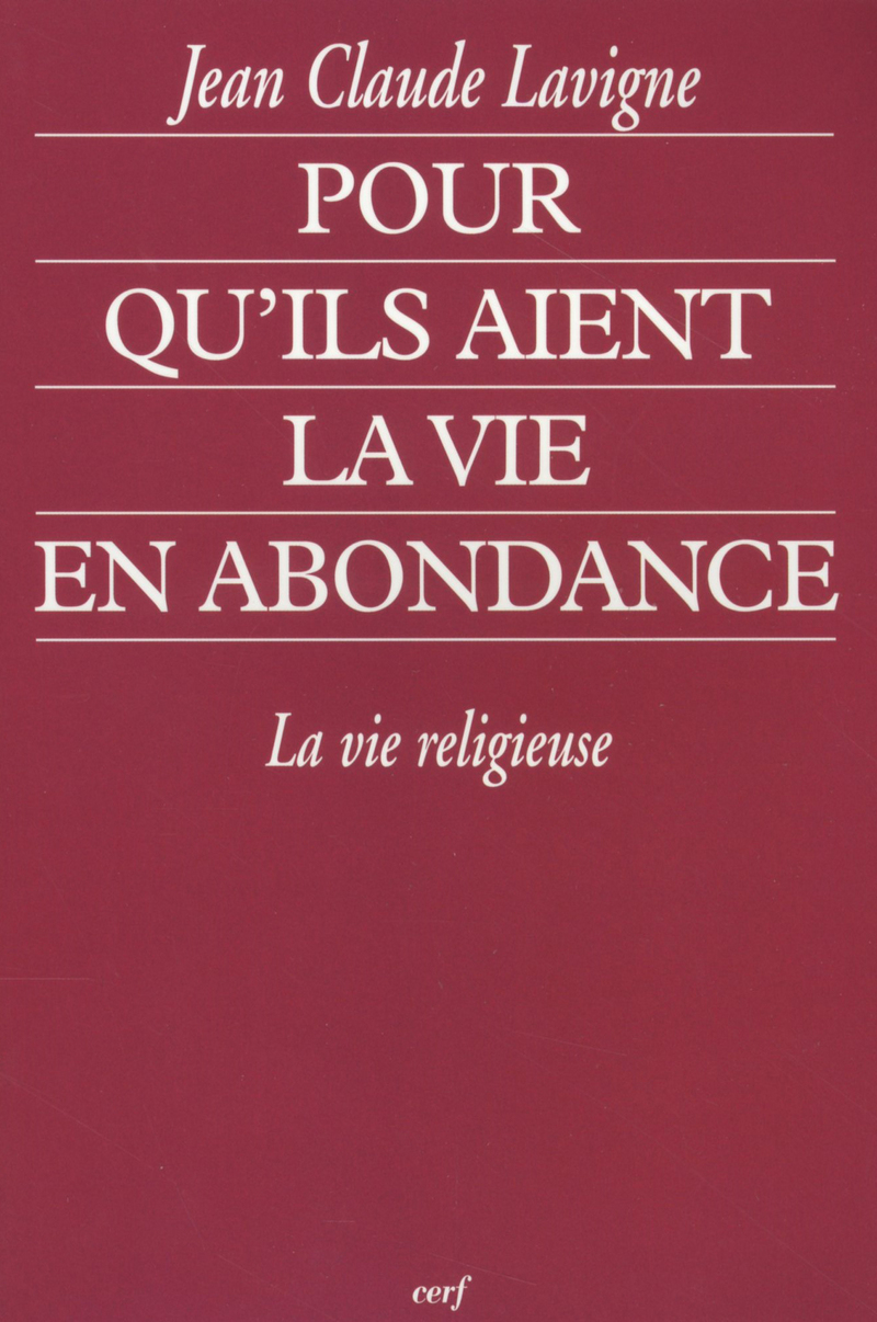 POUR QU'ILS AIENT LA VIE EN ABONDANCE