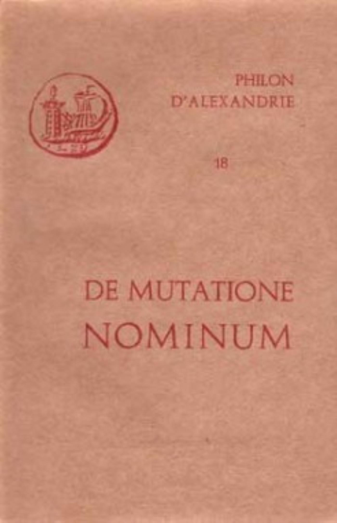 DE MUTATIONE NOMINUM