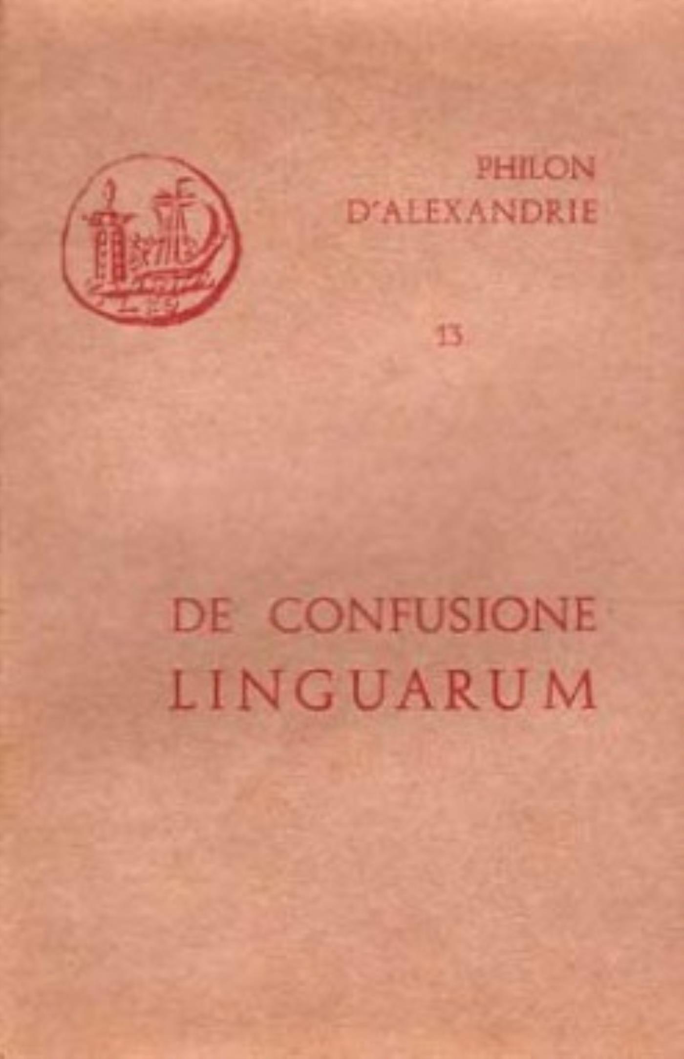 DE CONFUSIONE LINGUARUM