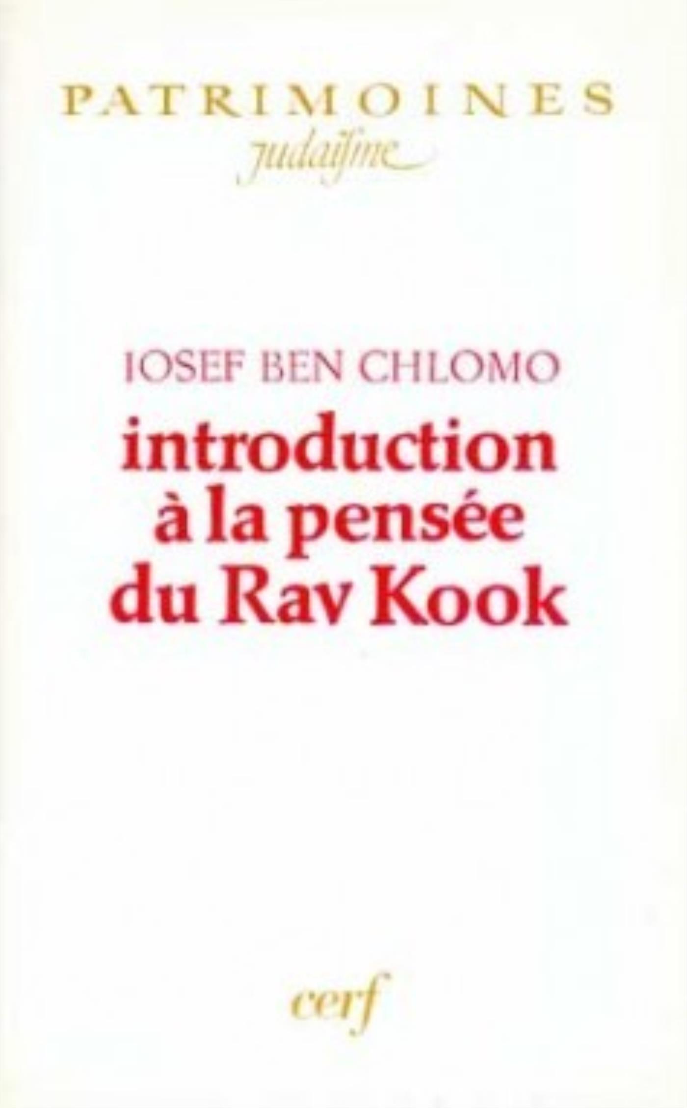 INTRODUCTION À LA PENSÉE DU RAV KOOK