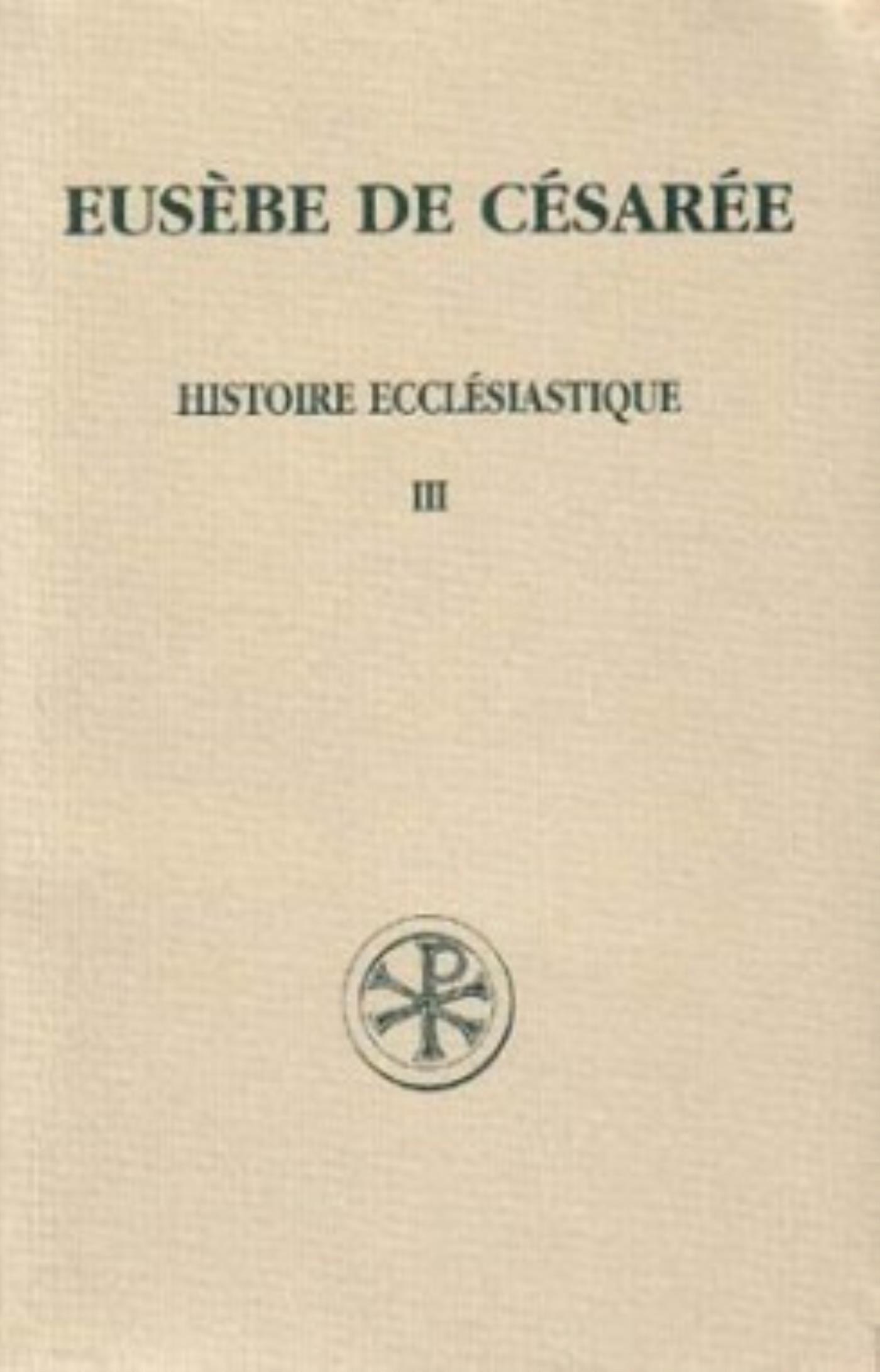 SC 55 HISTOIRE ECCLESIASTIQUE - TOME 3