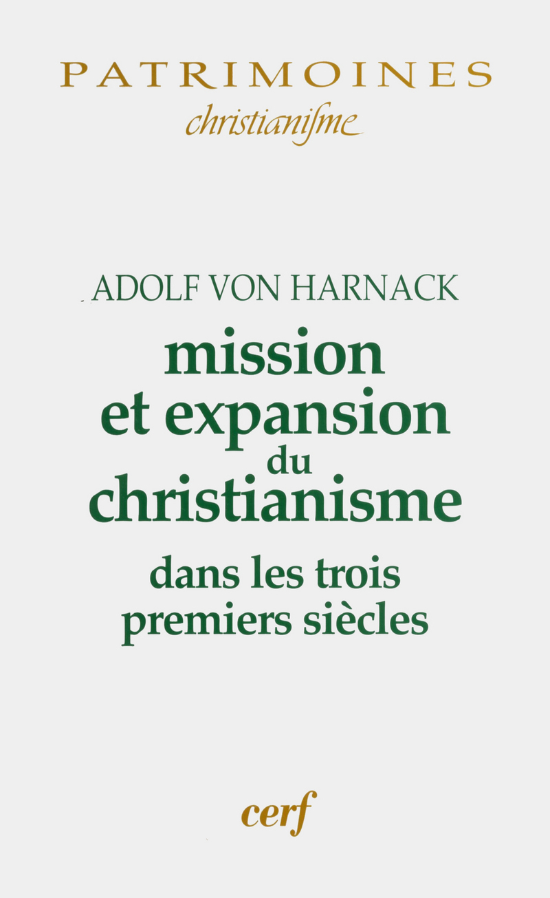 MISSION ET EXPANSION DU CHRISTIANISME AUX TROIS PREMIERS SIÈCLES