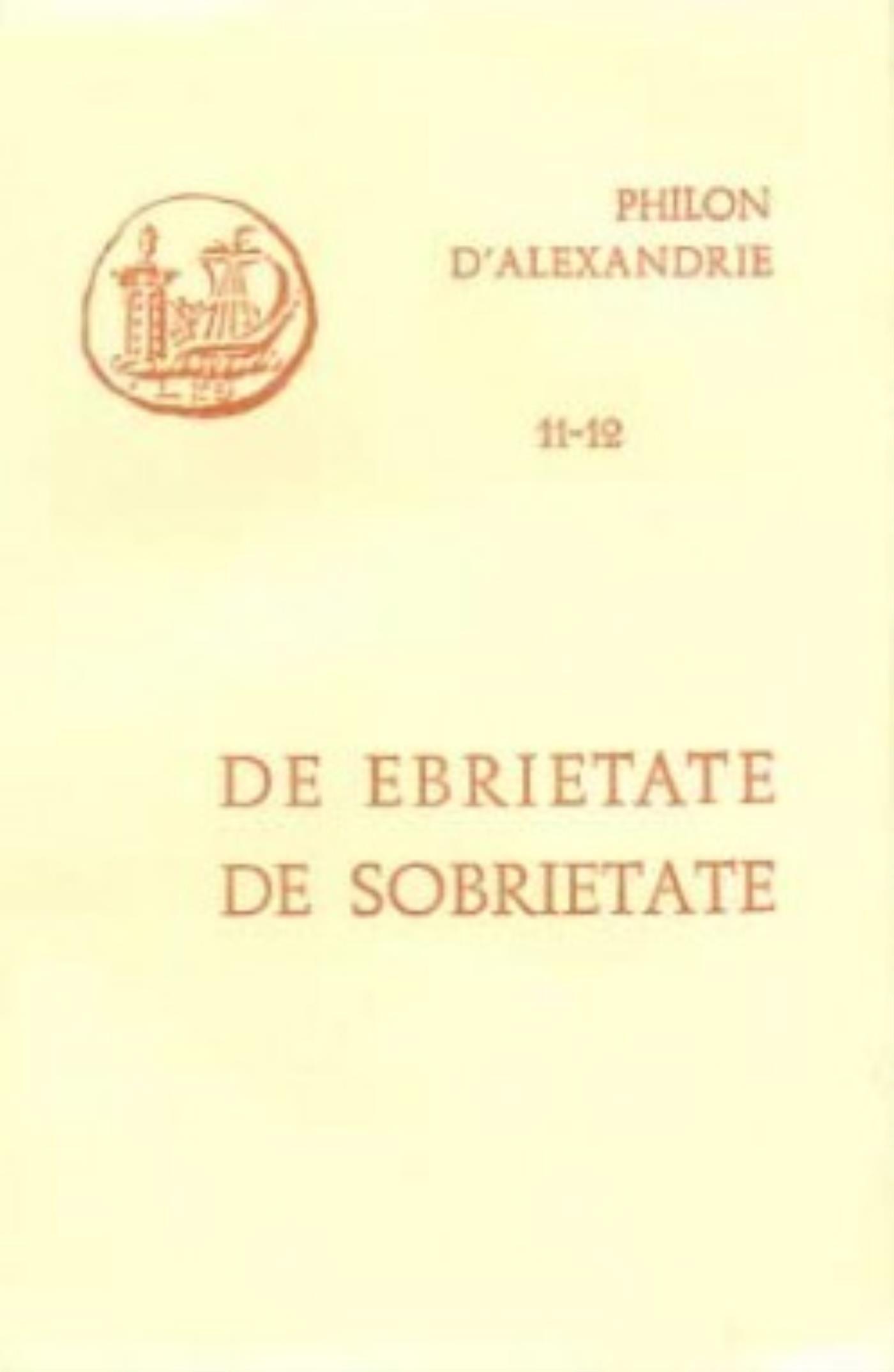 DE EBRIETATE. DE SOBRIETATE