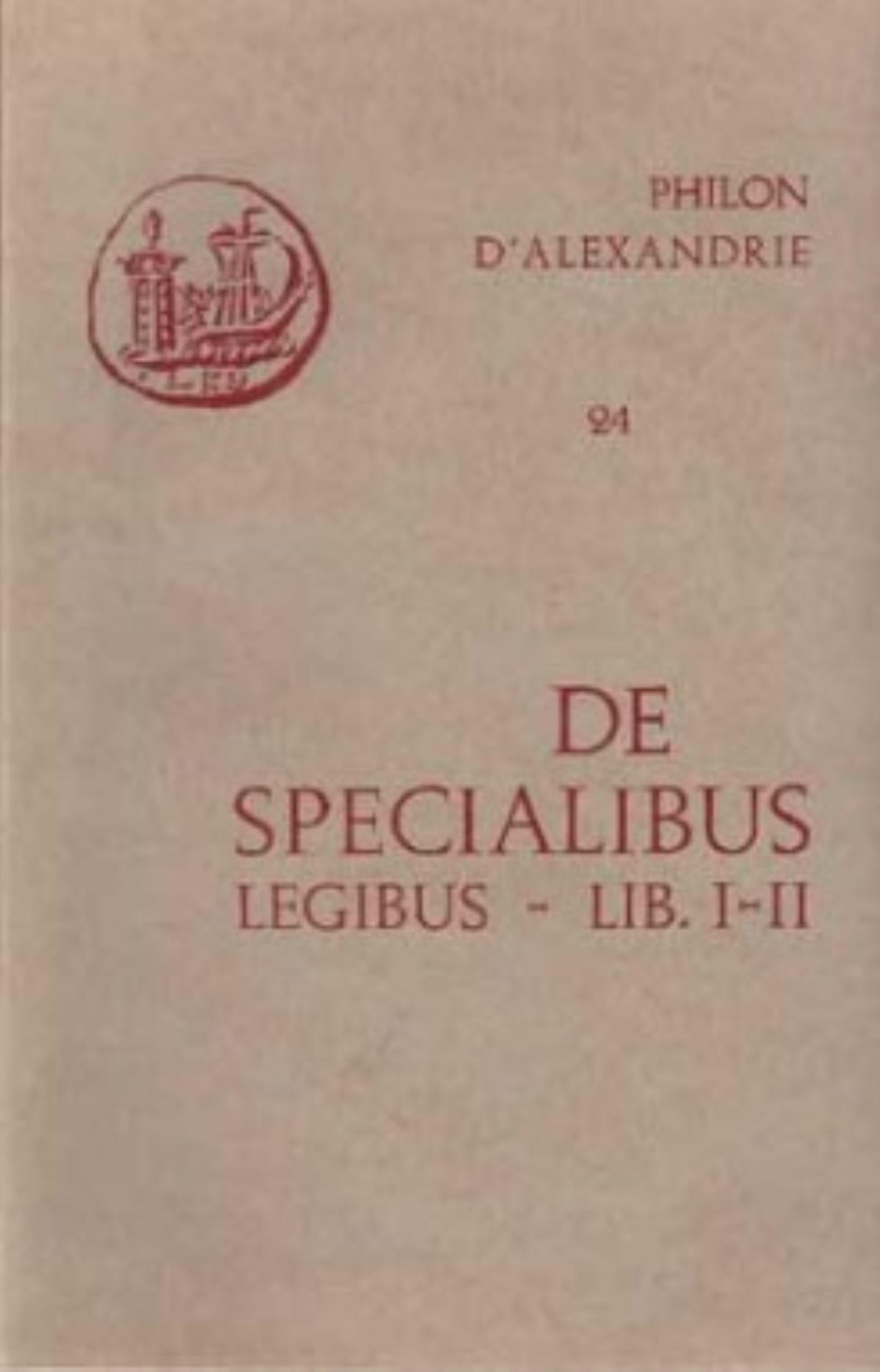 DE SPECIALIBUS LEGIBUS, I-II