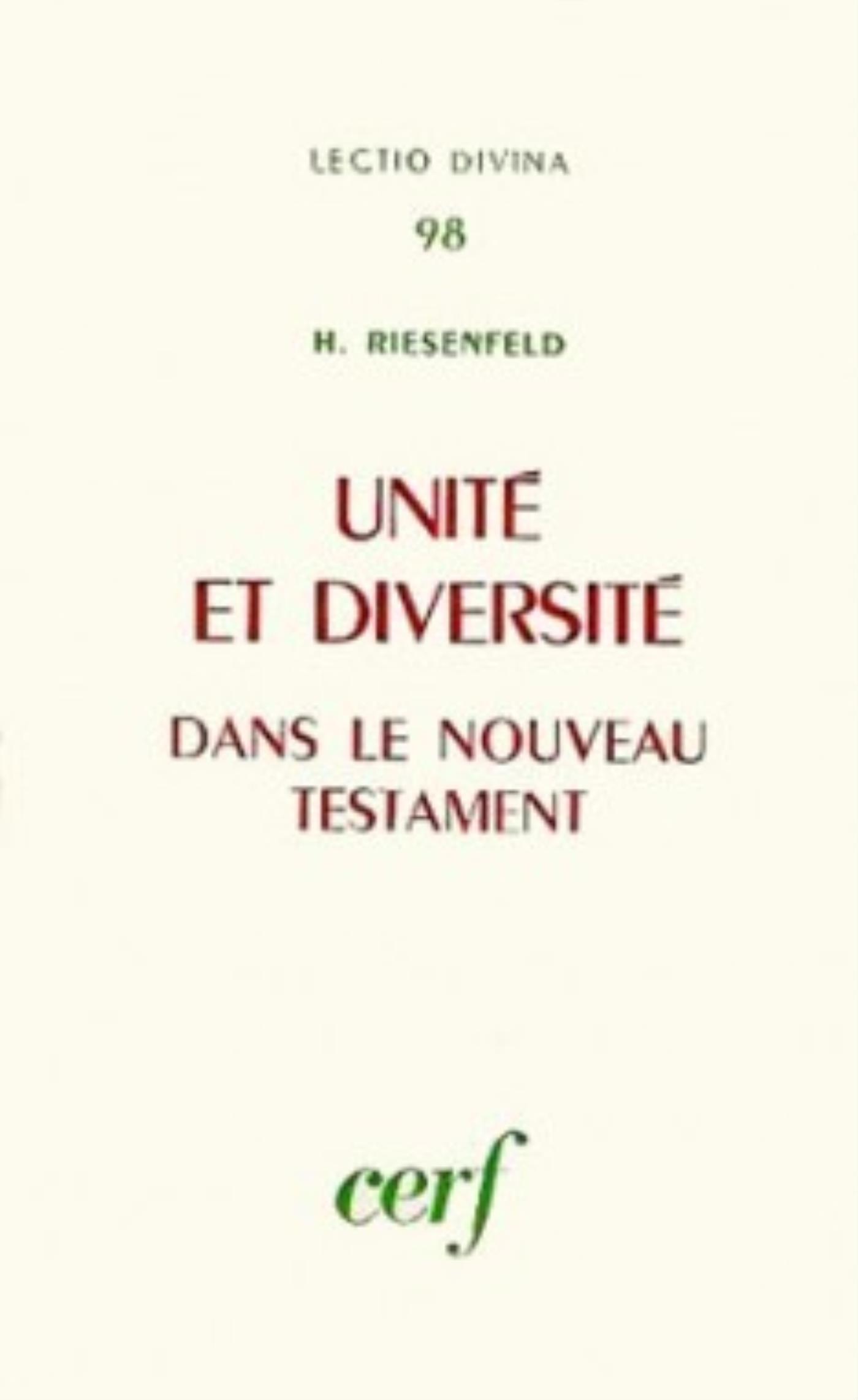UNITÉ ET DIVERSITÉ DANS LE NOUVEAU TESTAMENT