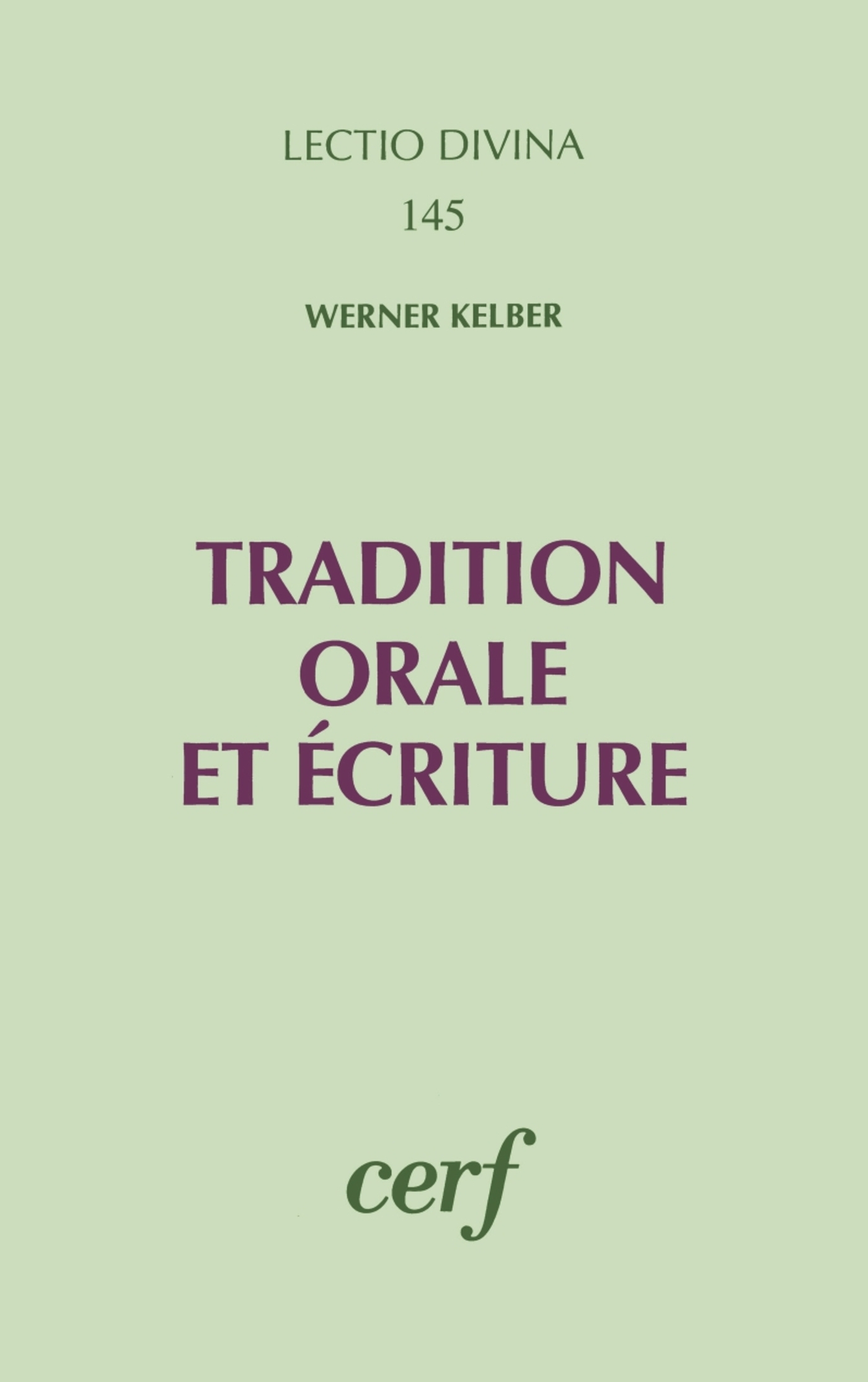 TRADITION ORALE ET ÉCRITURE