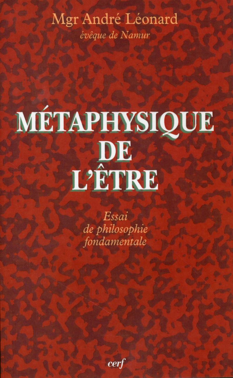 MÉTAPHYSIQUE DE L'ÊTRE