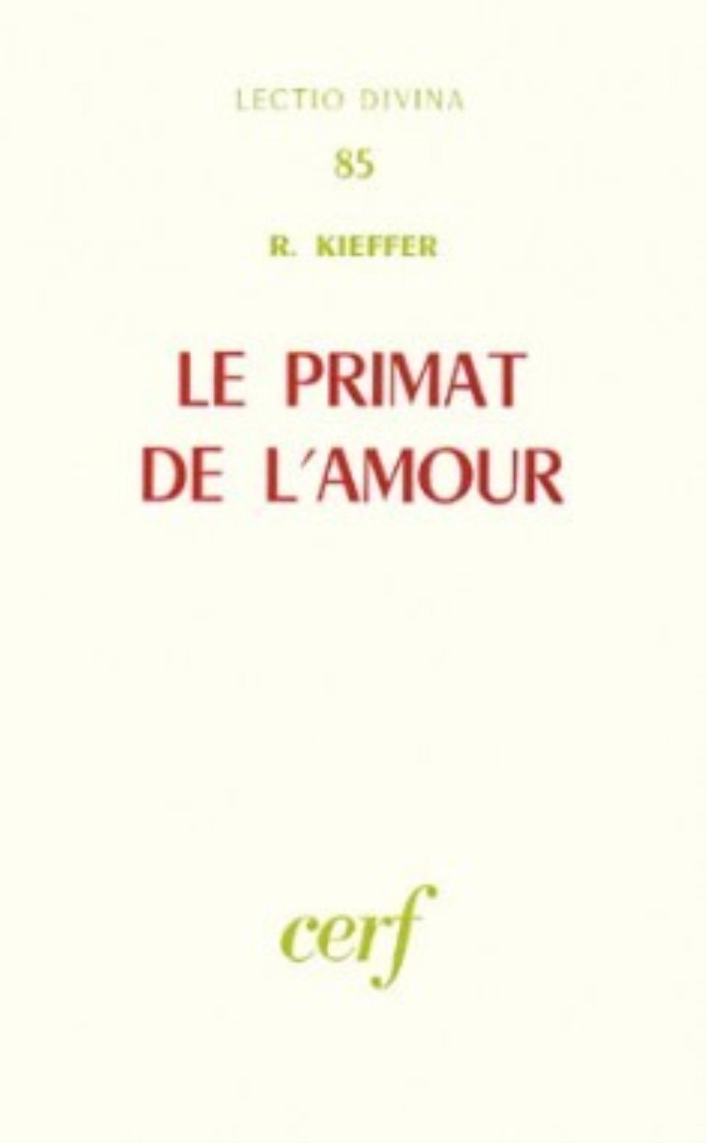 LE PRIMAT DE L'AMOUR