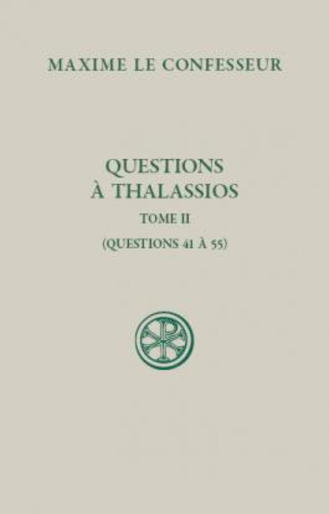 SC 554 QUESTIONS A THALASSIOS - TOME 2