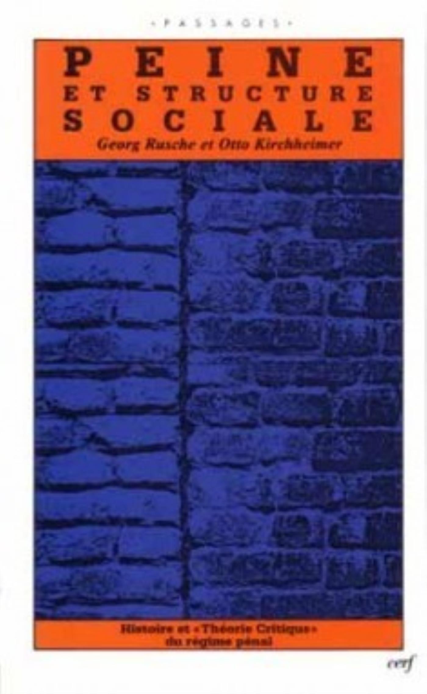 PEINE ET STRUCTURE SOCIALE