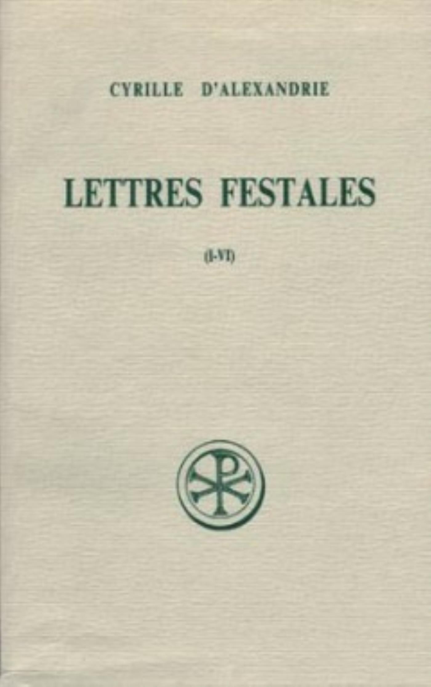 SC 372 LETTRES FESTALES - TOME 1 (I-VI)