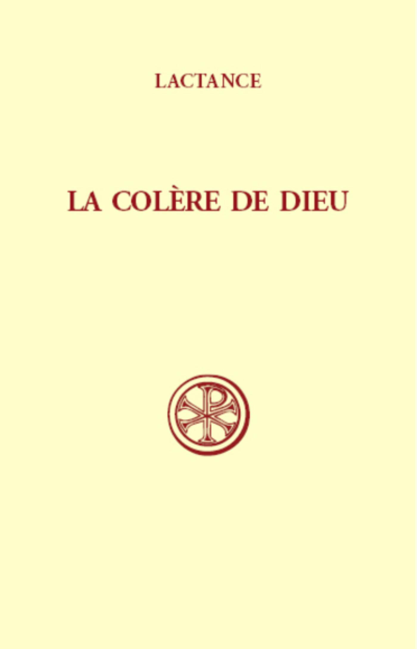 SC 289 LA COLERE DE DIEU