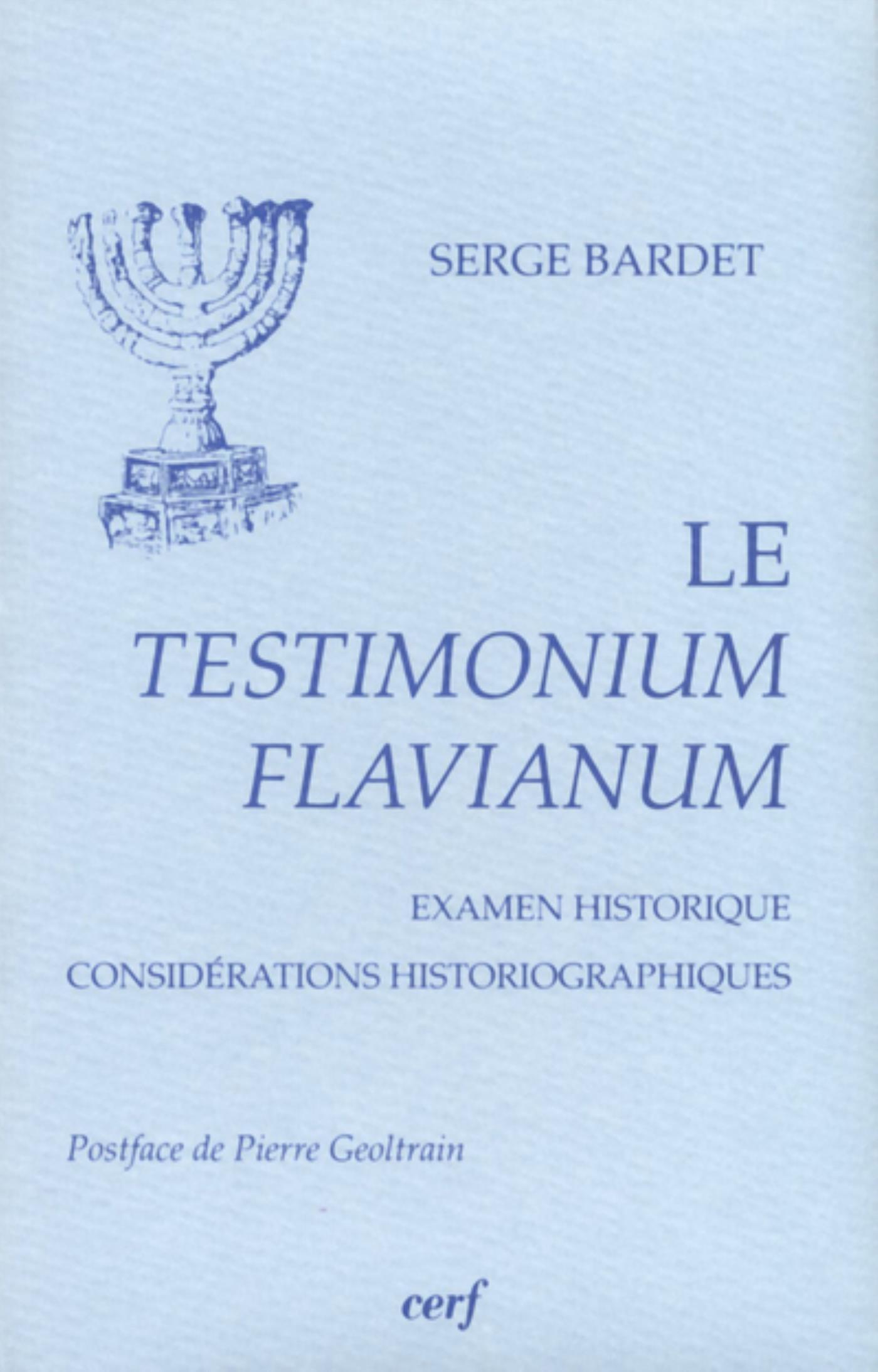 LE TESTIMONIUM FLAVIANUM