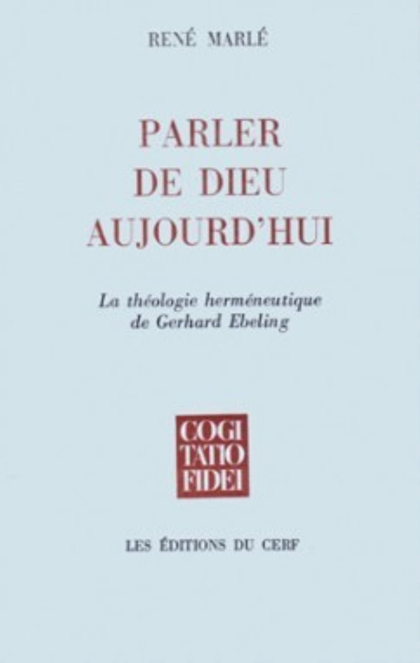 PARLER DE DIEU AUJOURD'HUI
