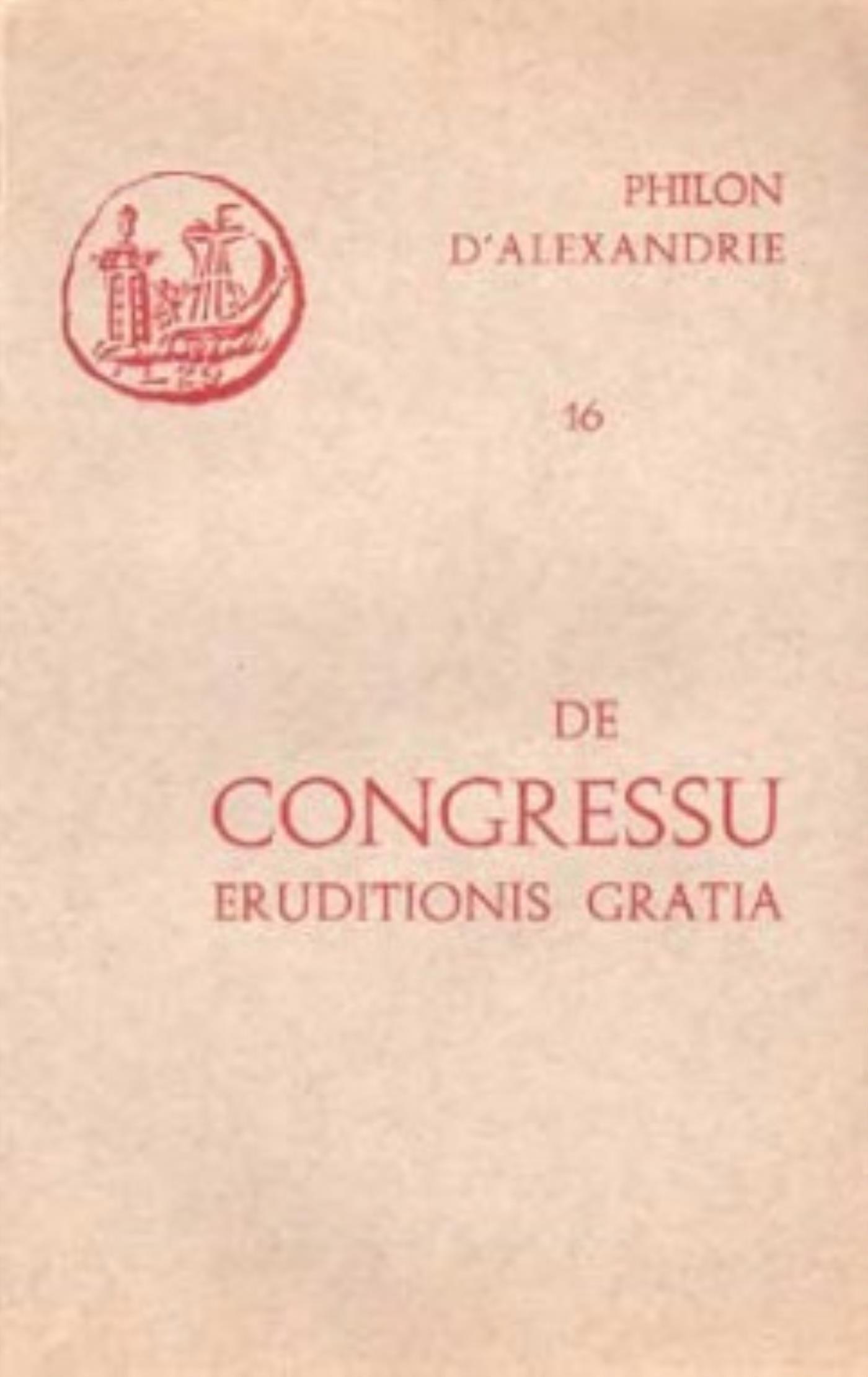 DE CONGRESSU ERUDITIONIS GRATIA