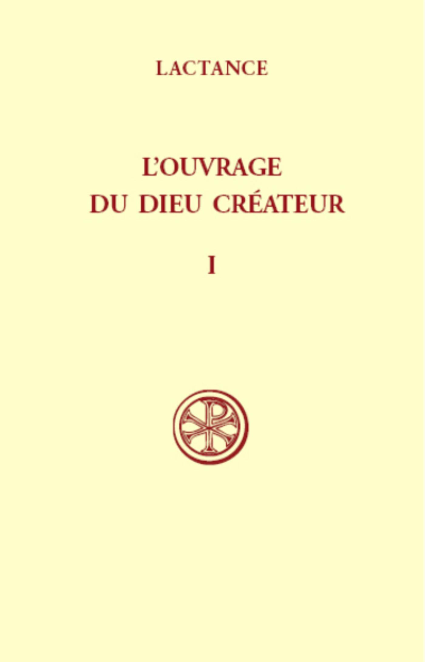 SC 213 L'OUVRAGE DU DIEU CREATEUR I