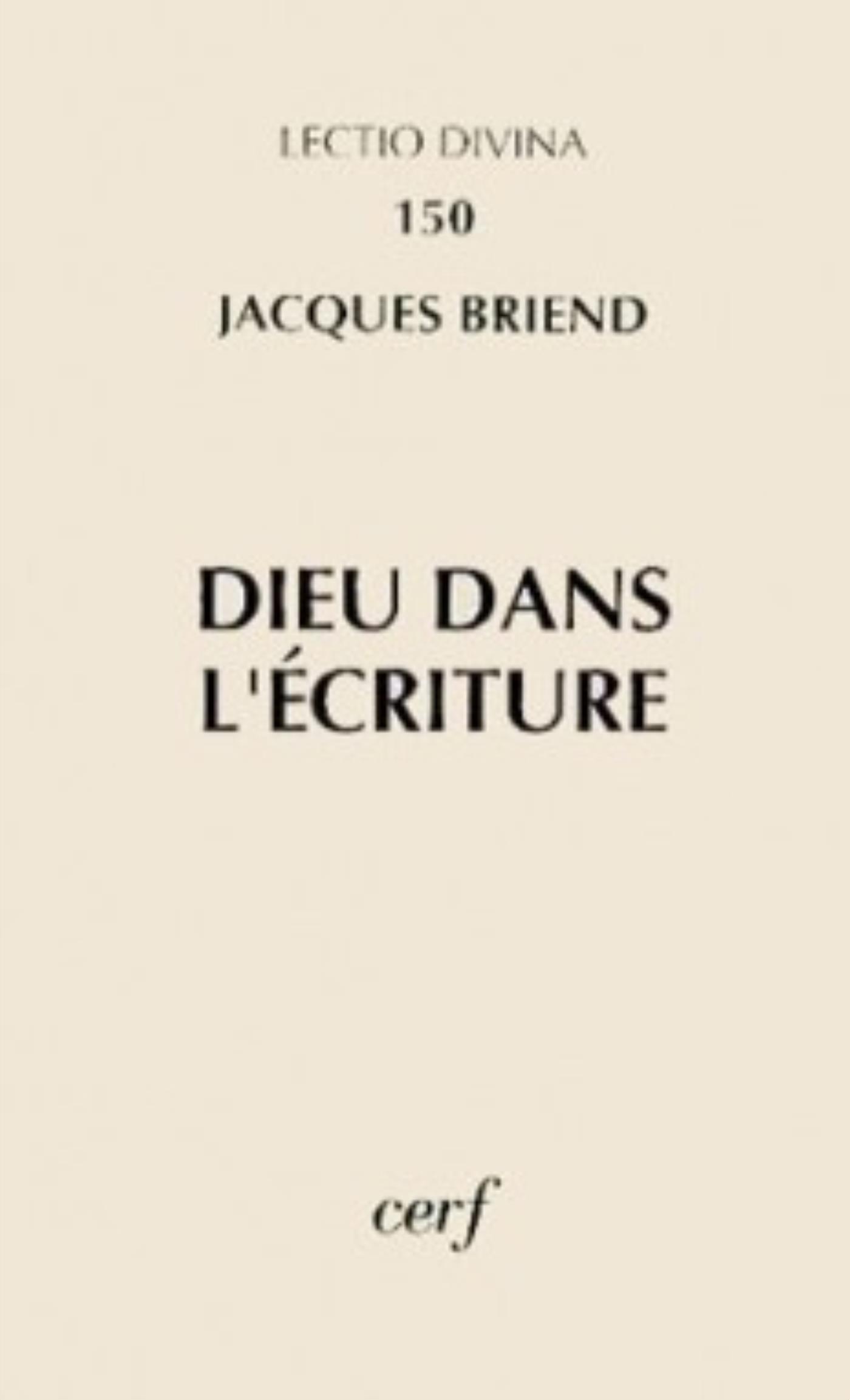 DIEU DANS L'ÉCRITURE