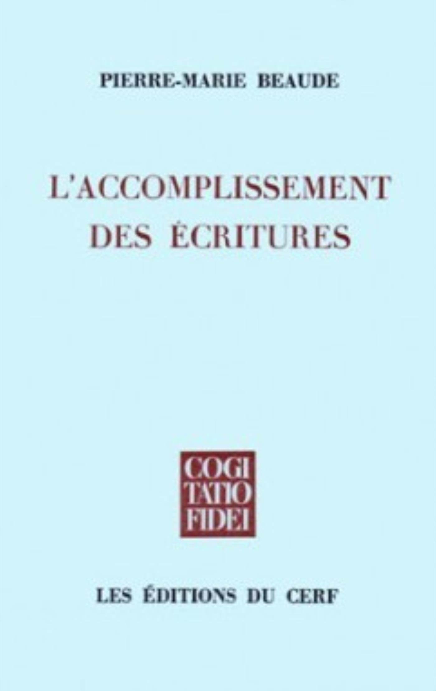 L'ACCOMPLISSEMENT DES ÉCRITURES