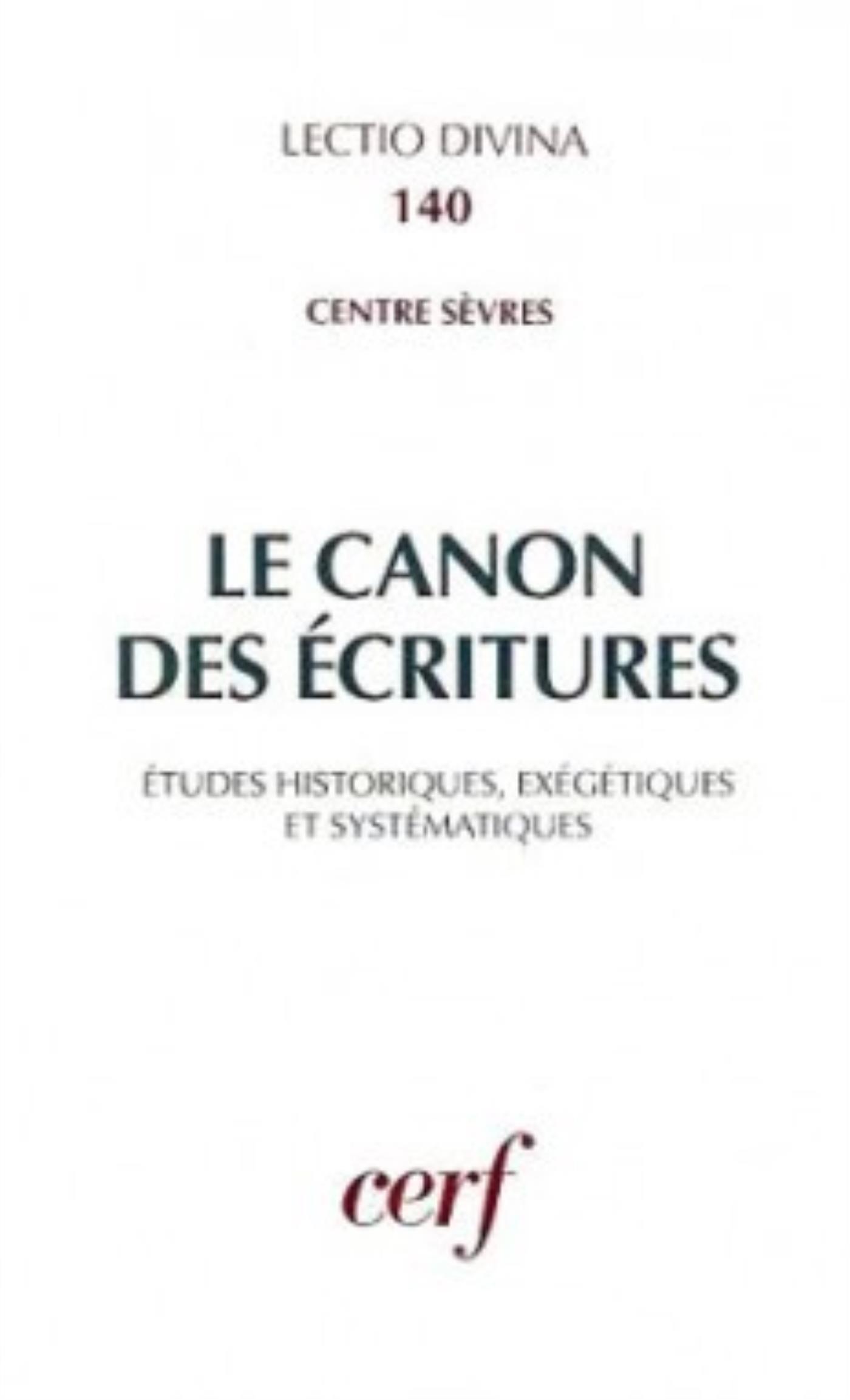 LE CANON DES ECRITURES