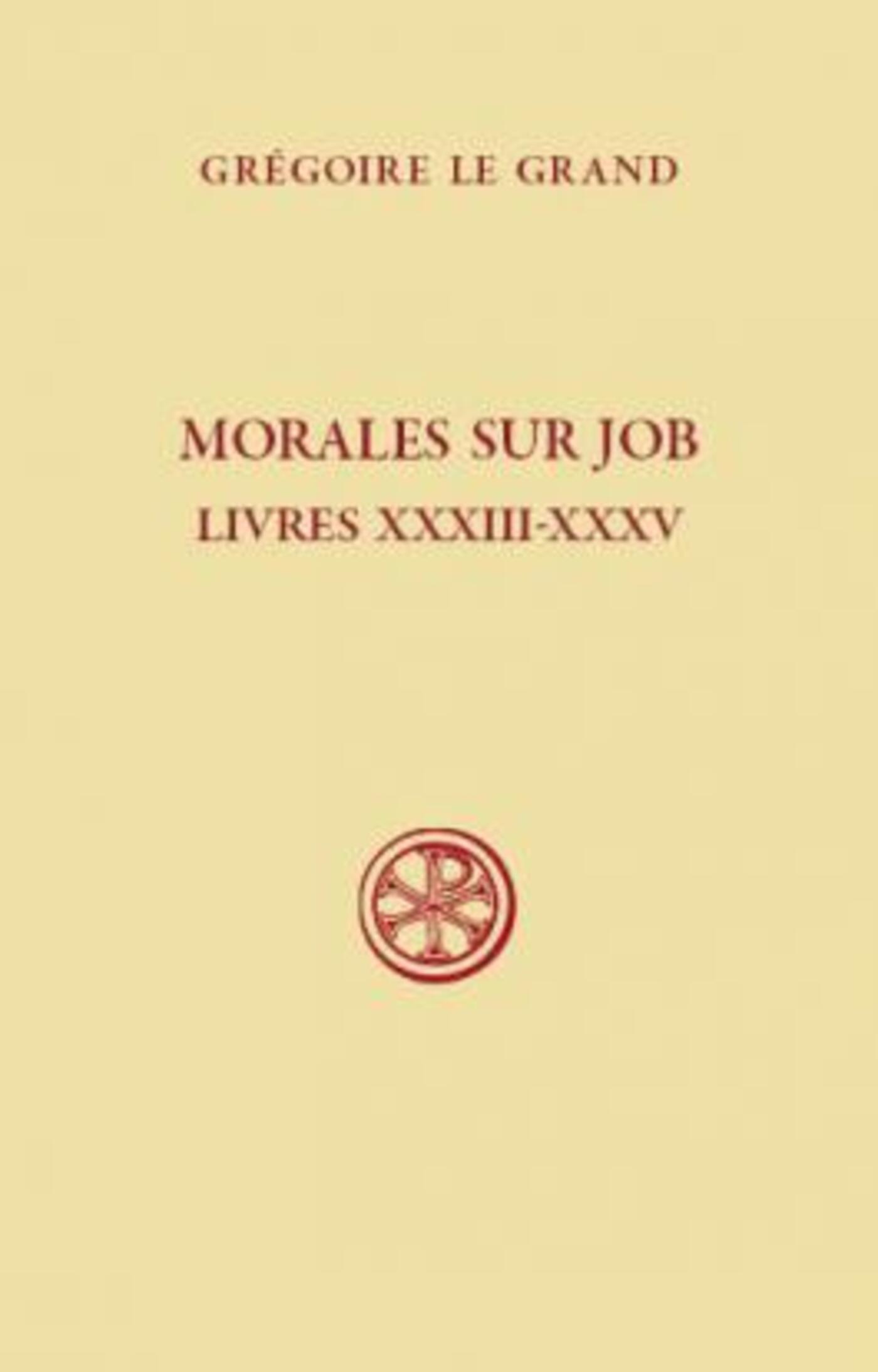SC 538 MORALES SUR JOB, LIVRES XXXIII-XXXV