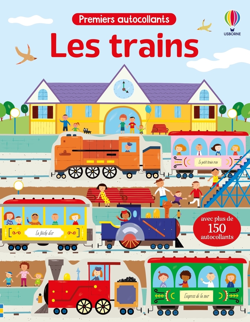 Les trains - Autocollants Usborne