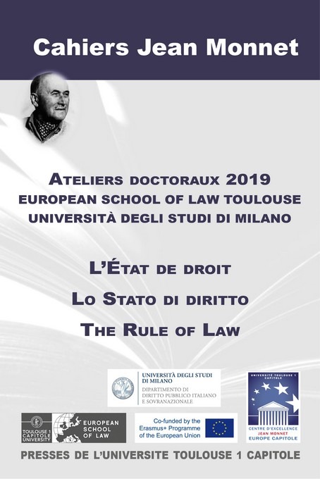 ACTES DES ATELIERS DOCTORAUX 2019 - L ETAT DE DROIT DE L UNIVERSITE
