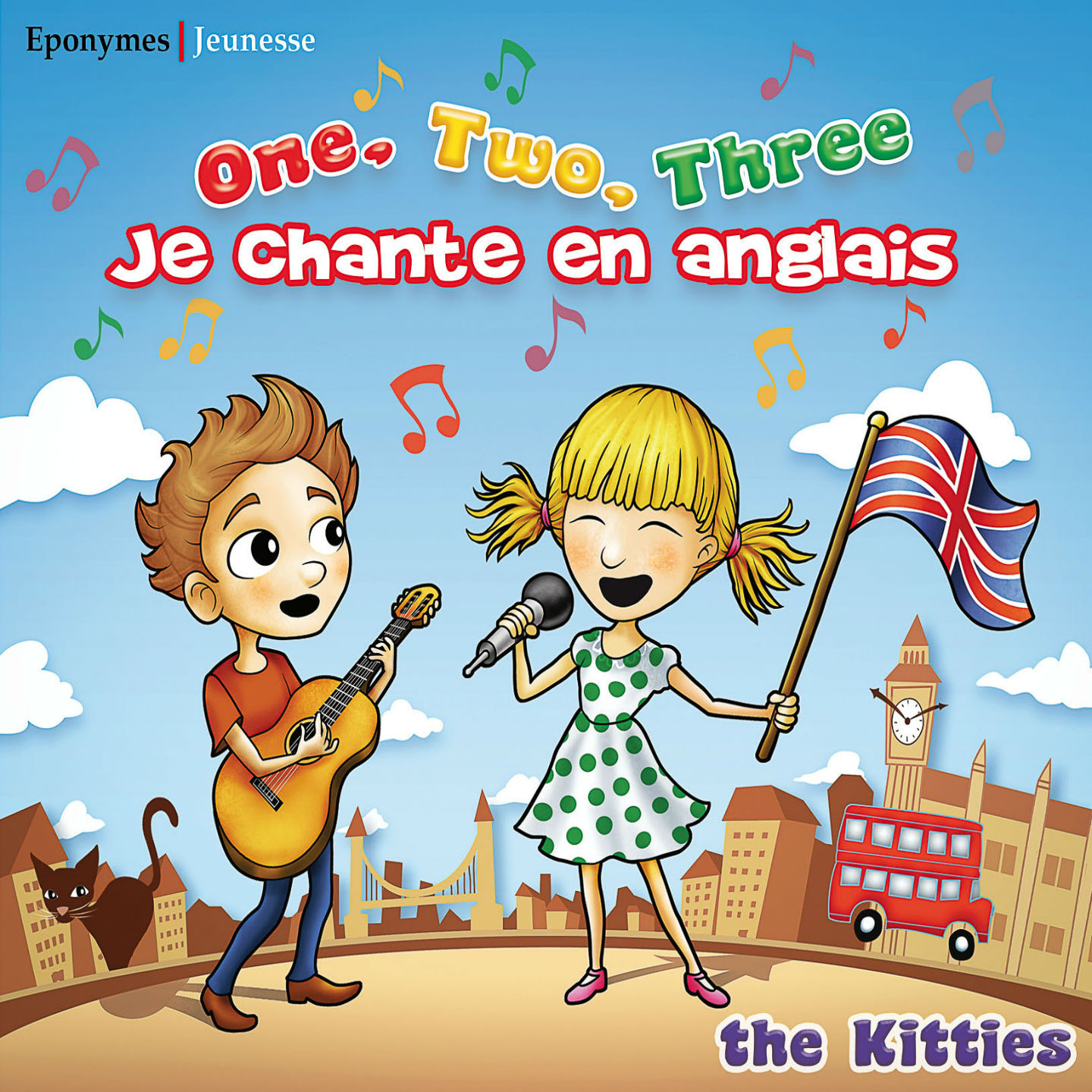 one, two, three je chante en anglais