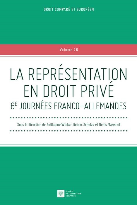 LA REPRÉSENTATION EN DROIT PRIVÉ