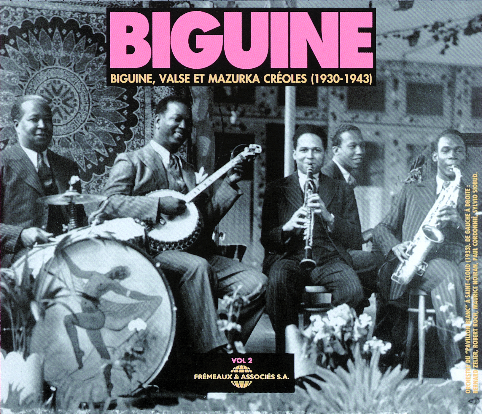 BIGUINE VOLUME 2 BIGUINE VALSES ET MAZURKAS CREOLES ANTHOLOGIE SUR DOUBLE CD AUDIO