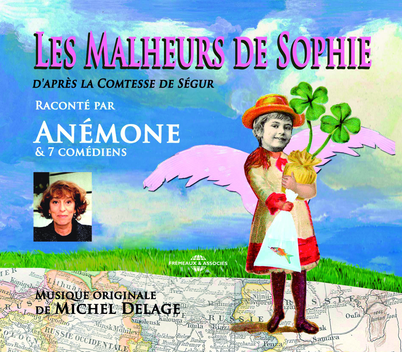 LES MALHEURS DE SOPHIE SUR CD AUDIO RACONTE PAR ANEMONE ET QUATRE COMEDIENS