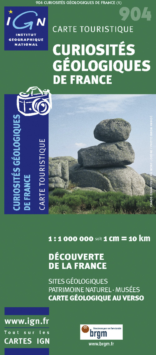 1M904 Curiosites Geologiques De France  1/1M
