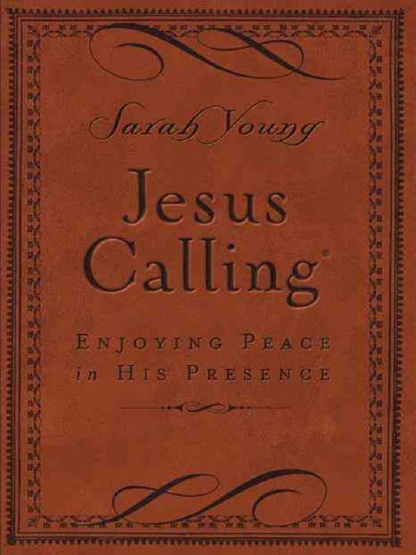 Jesus Calling, Small Brown Leathersoft, with Scripture References