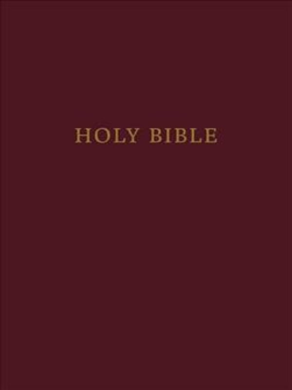 KJV, Pew Bible, Large Print, Hardcover, Burgundy, Red Letter, Comfort Print