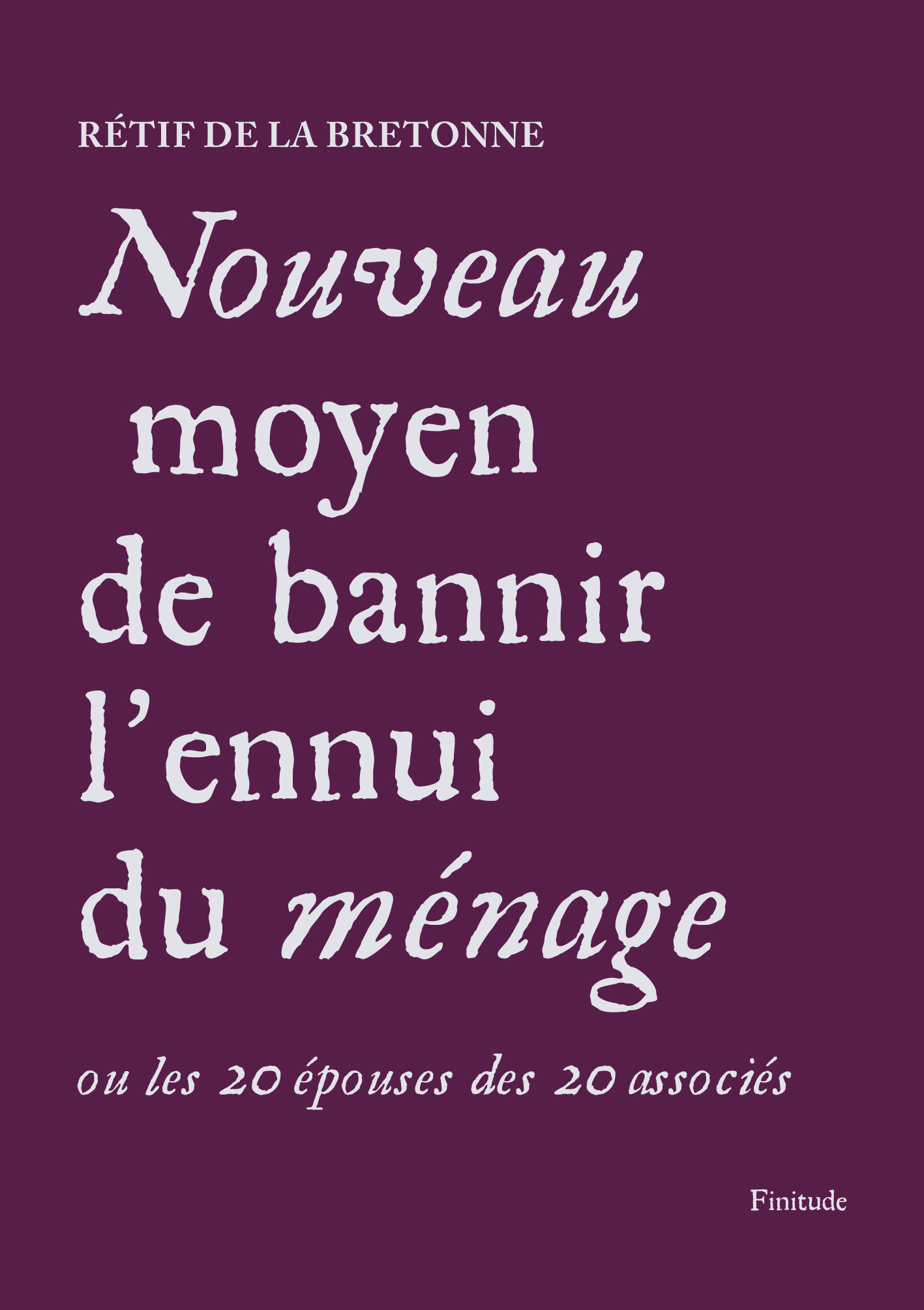 NOUVEAU MOYEN DE BANNIR L'ENNUI DU MENAGE