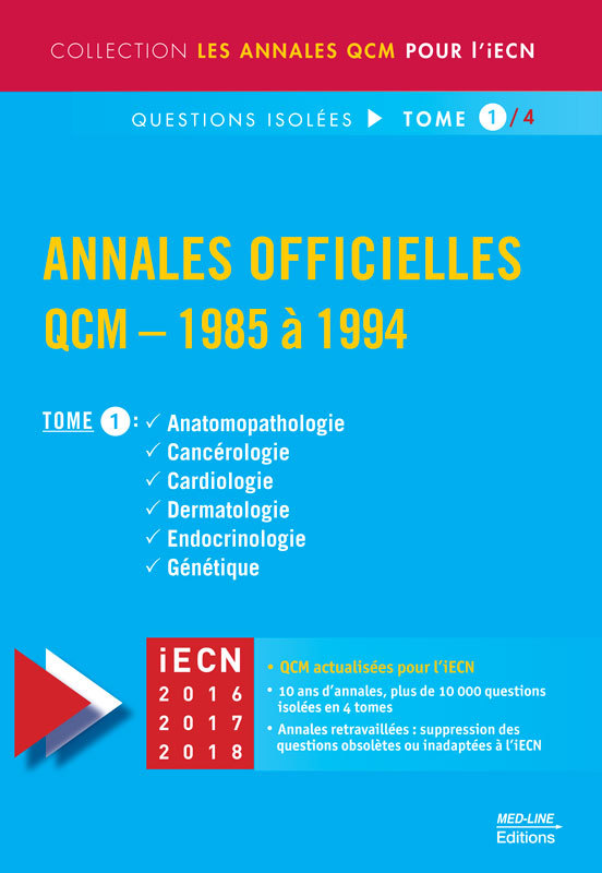 MED-LINE ANNALES OFFICIELLES QCM 1985-1994