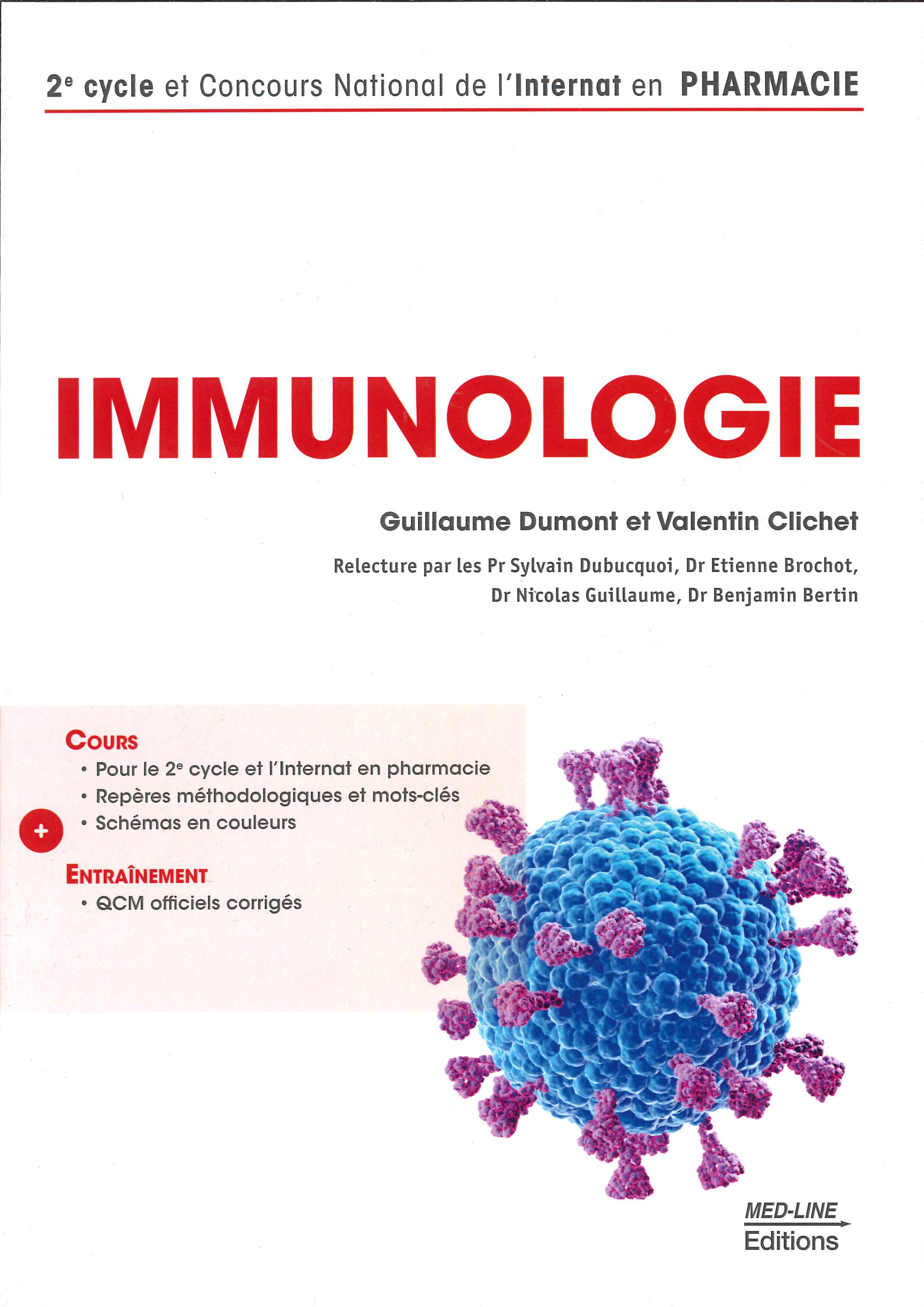 PHARMACIE IMMUNOLOGIE COURS ENTRAINEMENT