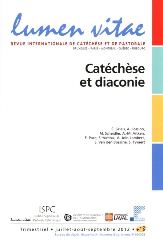 Lumen vitae numéro 3 Catéchèse et diaconie