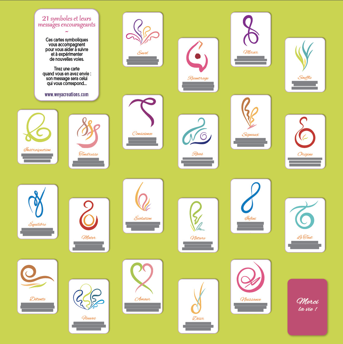 Merci la vie ! Jeu de cartes