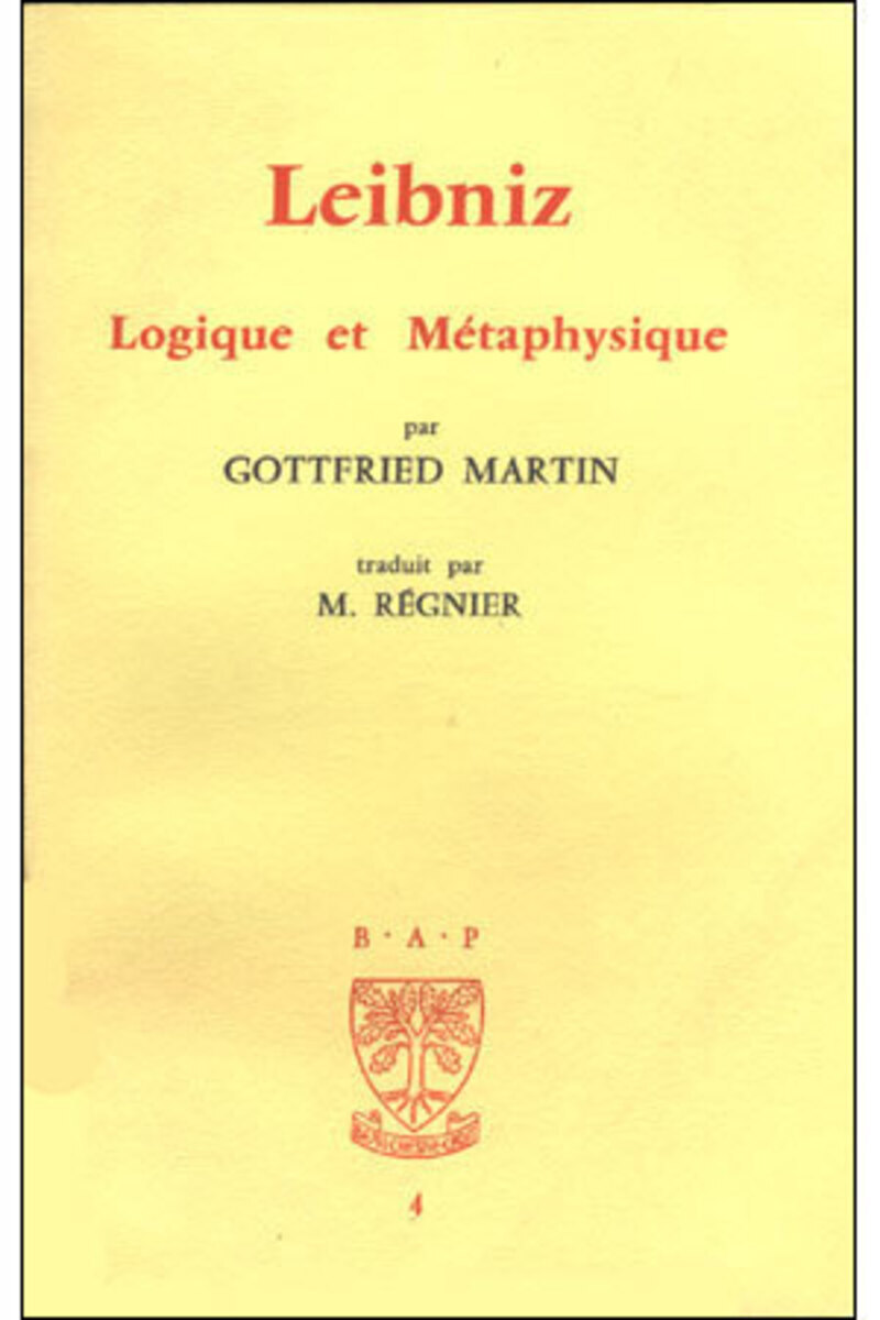 BAP N4 - LEIBNIZ LOGIQUE ET METAPHYSIQUE