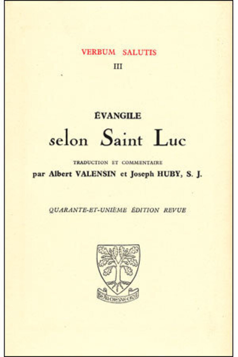 EVANGILE SELON SAINT LUC