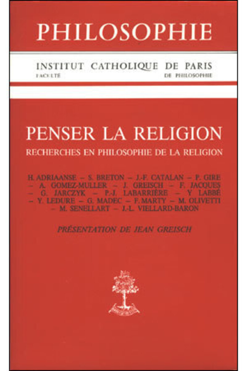 PENSER LA RELIGION