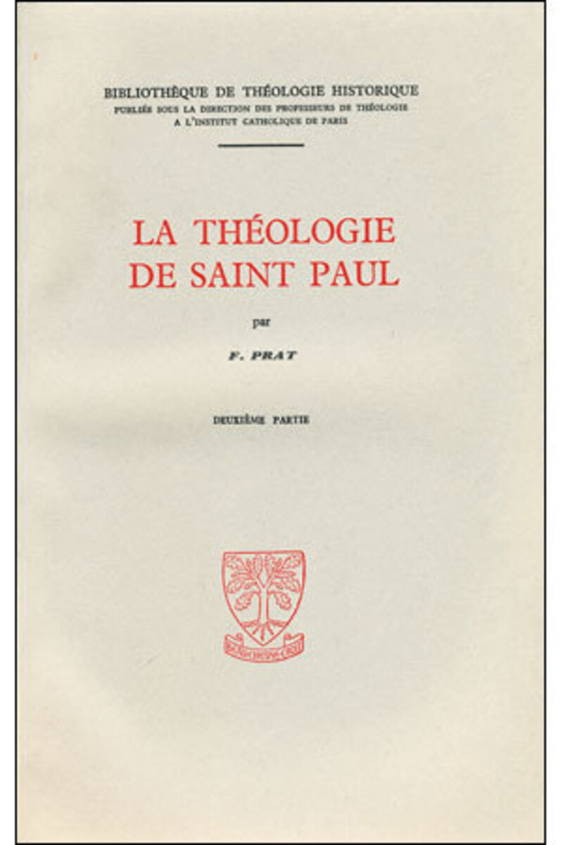 TH N510 - TOME 1-2 LA THEOLOGIE DE SAINT PAUL