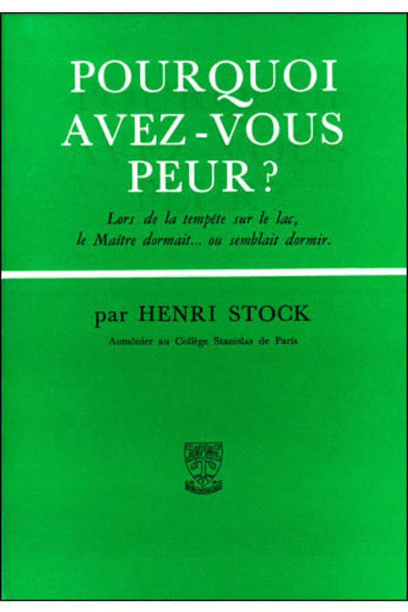 POURQUOI AVEZ-VOUS PEUR