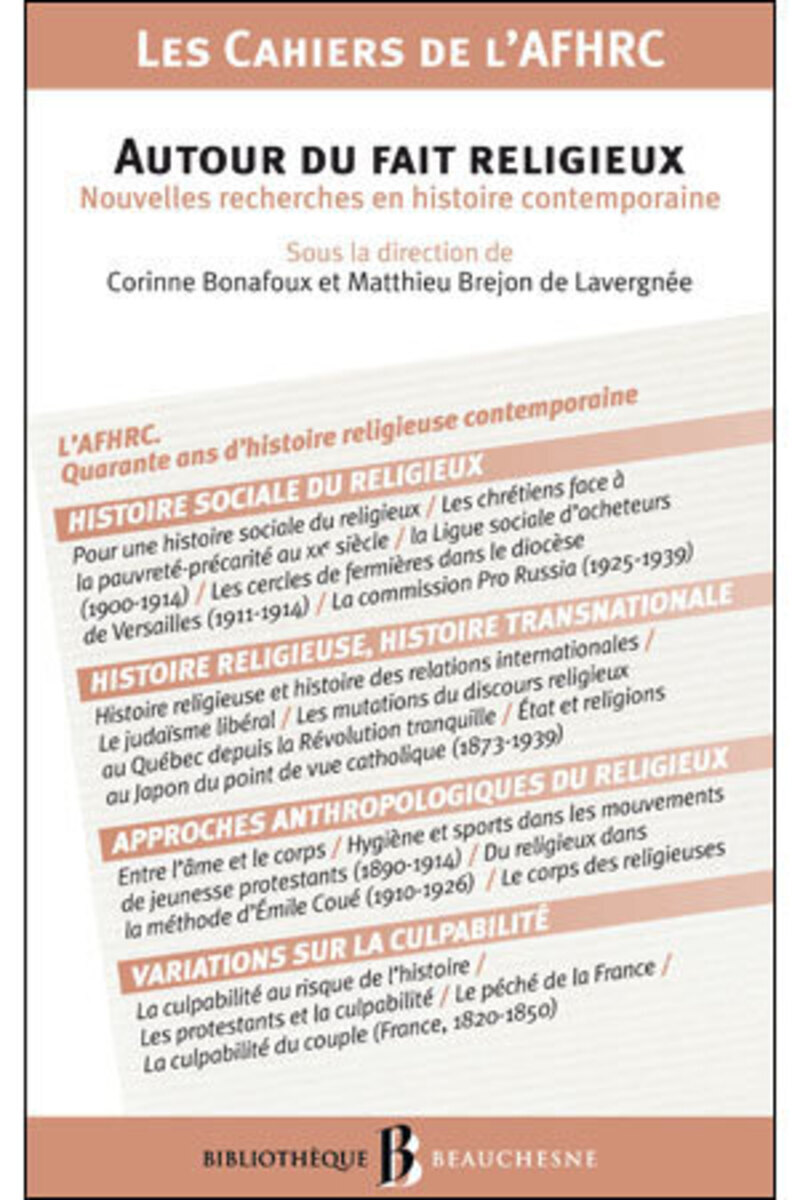 BB N41 - AUTOUR DU FAIT RELIGIEUX - NOUVELLES RECHERCHES EN HISTOIRE CONTEMPORAINE