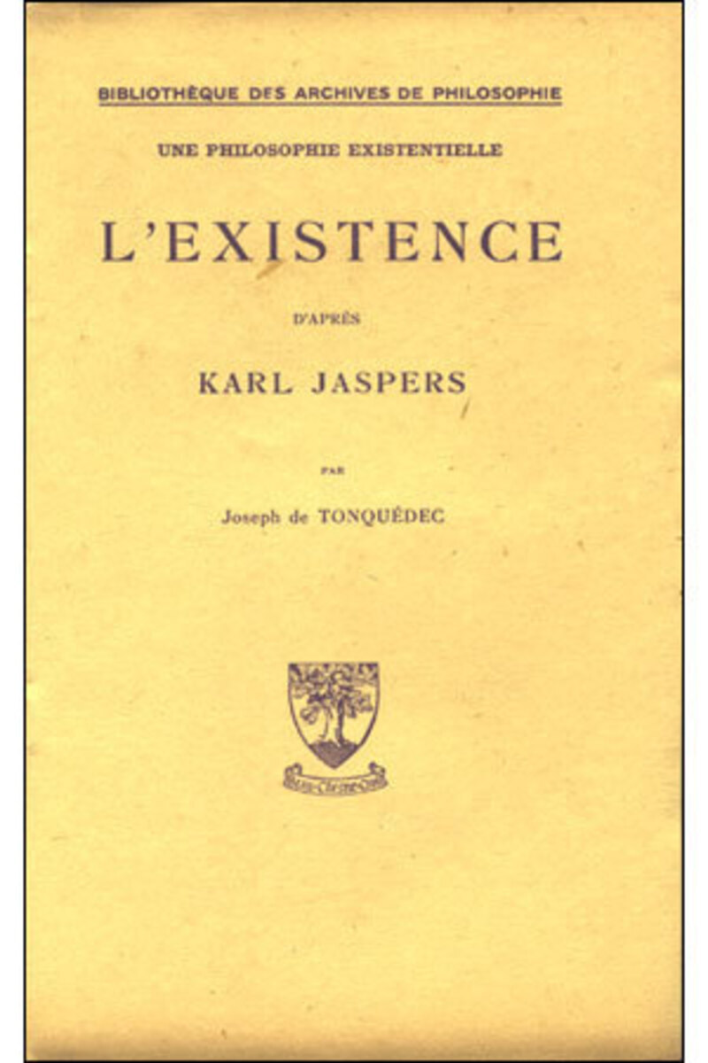L'EXISTENCE D'APRES KARL JASPERS